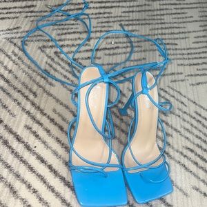 Blue High Heels
